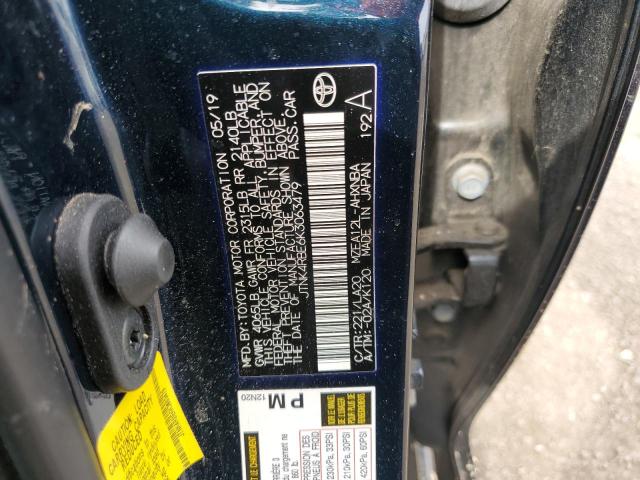JTNK4RBE6K3063479 - 2019 TOYOTA COROLLA SE Blau Foto 12