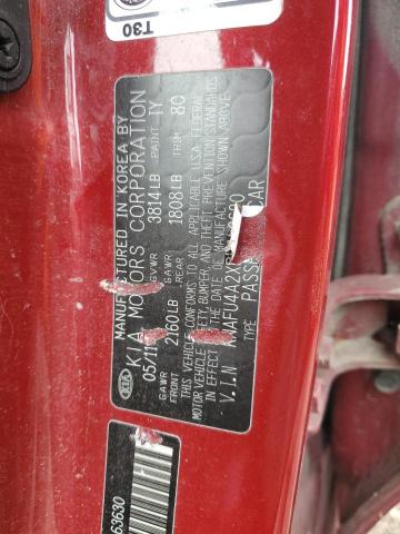 KNAFU4A2XB5463630 - 2011 KIA FORTE EX Qırmızı foto 13