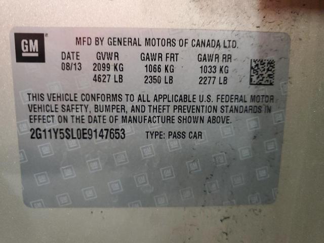 2G11Y5SL0E9147653 - 2014 CHEVROLET IMPALA LS TAN photo 12