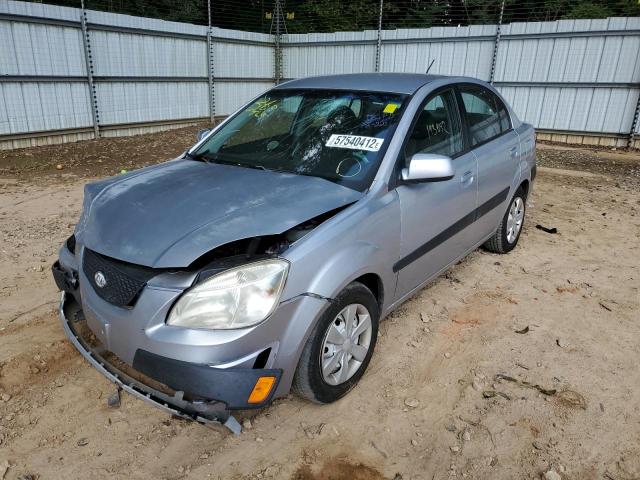 KNADE123266033617 - 2006 KIA RIO SILVER photo 2