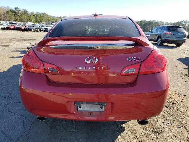 JNKCV61E19M302087 - 2009 INFINITI G37 BASE RED photo 6