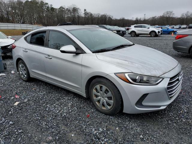 KMHD74LFXHU116195 - 2017 HYUNDAI ELANTRA SE SILVER photo 4