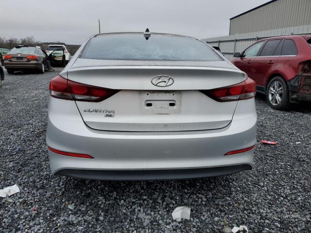 KMHD74LFXHU116195 - 2017 HYUNDAI ELANTRA SE SILVER photo 6