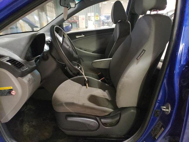 KMHCT4AE9EU597618 - 2014 HYUNDAI ACCENT GLS BLUE photo 7