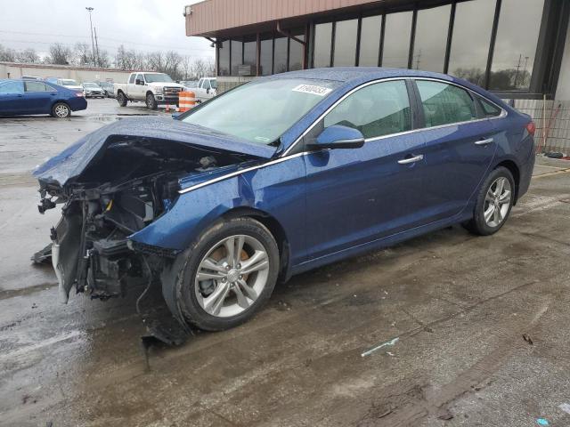 5NPE34AF8JH646611 - 2018 HYUNDAI SONATA SPORT BLUE photo 1