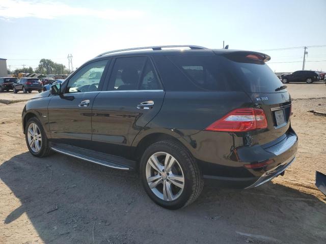 4JGDA5HB2CA033576 - 2012 MERCEDES-BENZ ML 350 4MATIC BLACK photo 2