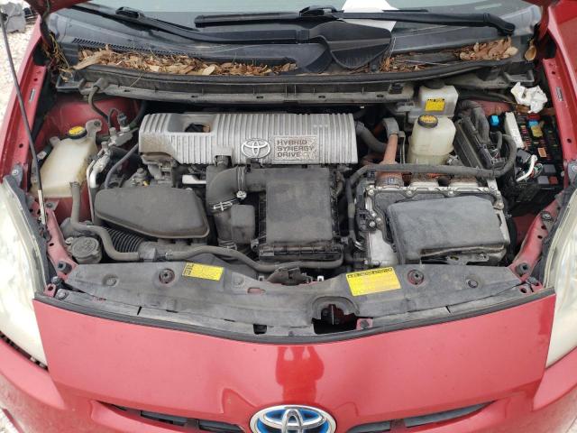 JTDKN3DU8A0044015 - 2010 TOYOTA PRIUS RED photo 11