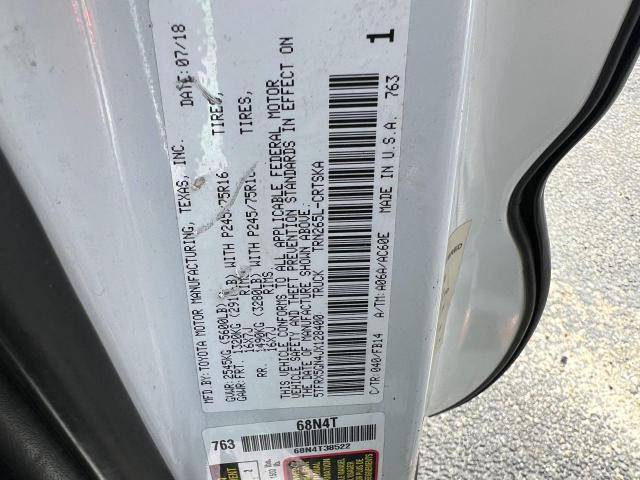 5TFRX5GN4JX128400 - 2018 TOYOTA TACOMA ACCESS CAB თეთრი ფოტო 10