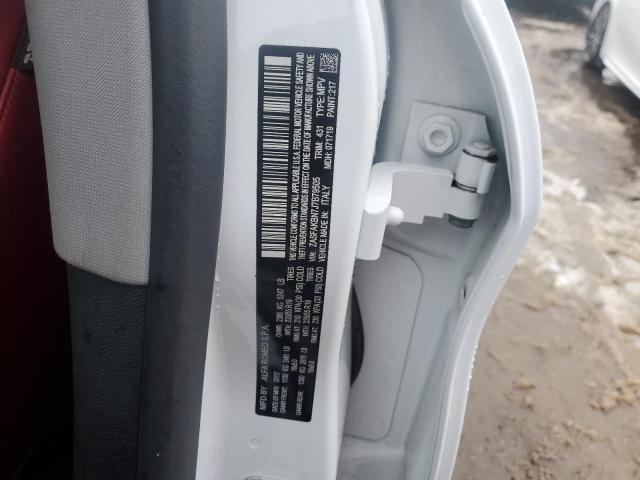 ZASFAKBN7J7B79505 - 2018 ALFA ROMEO STELVIO TI WHITE photo 12