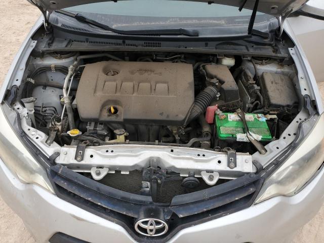 2T1BURHE8EC081697 - 2014 TOYOTA COROLLA L SILVER photo 11