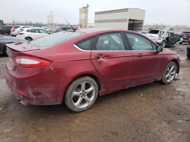 3FA6P0HD3ER184828 - 2014 FORD FUSION SE RED photo 3