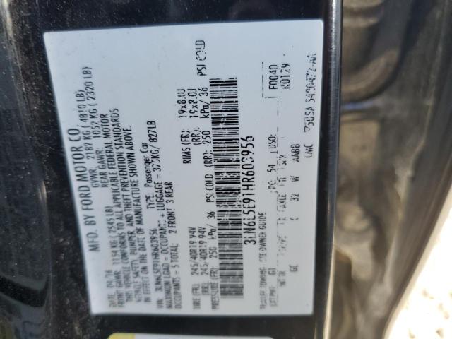 3LN6L5E91HR603956 - 2017 LINCOLN MKZ RESERVE BLACK photo 13