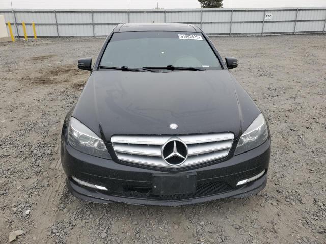 WDDGF8BB2BR162694 - 2011 MERCEDES-BENZ C 300 4MATIC BLACK photo 5