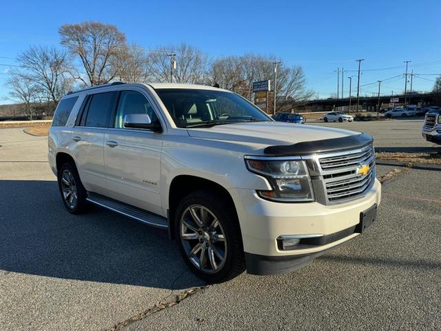 1GNSKCKC0FR105208 - 2015 CHEVROLET TAHOE K1500 LTZ WHITE photo 1