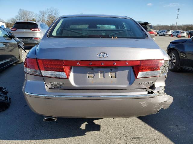 KMHFC46F06A046575 - 2006 HYUNDAI AZERA SE GRAY photo 6