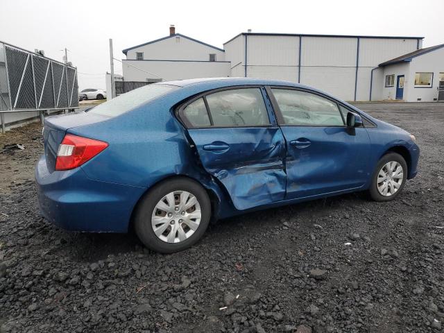 2HGFB2F50CH531283 - 2012 HONDA CIVIC LX BLUE photo 3