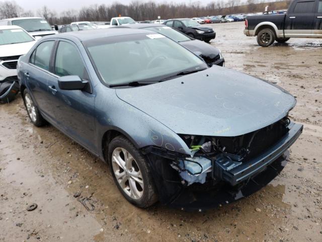 3FAHP0HAXCR435727 - 2012 FORD FUSION SE BLUE photo 4