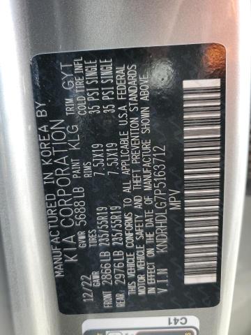 KNDRHDLG7P5163712 - 2023 KIA SORENTO EX Szary zdjęcie 13