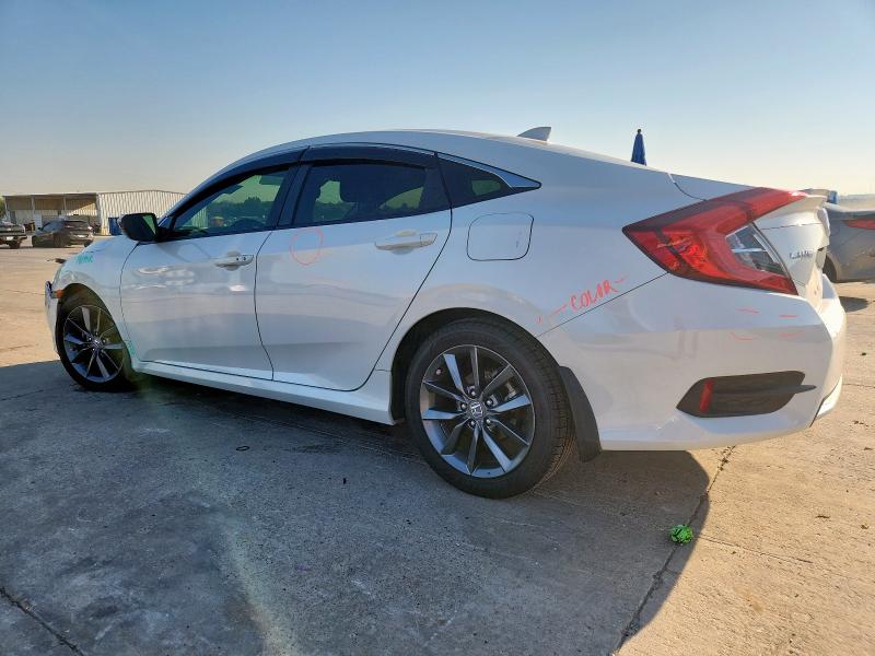 JHMFC1F72KX007598 - 2019 HONDA CIVIC EXL WHITE photo 2