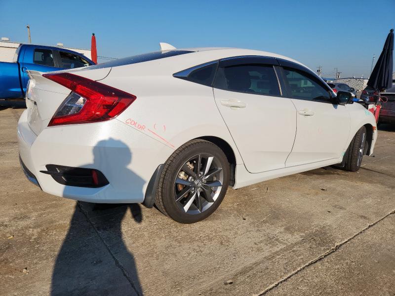 JHMFC1F72KX007598 - 2019 HONDA CIVIC EXL WHITE photo 3