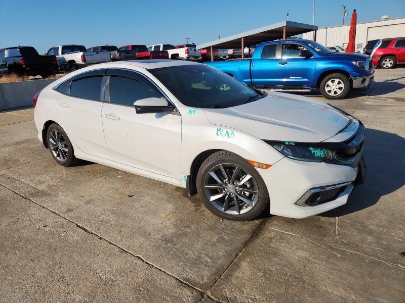 JHMFC1F72KX007598 - 2019 HONDA CIVIC EXL WHITE photo 4