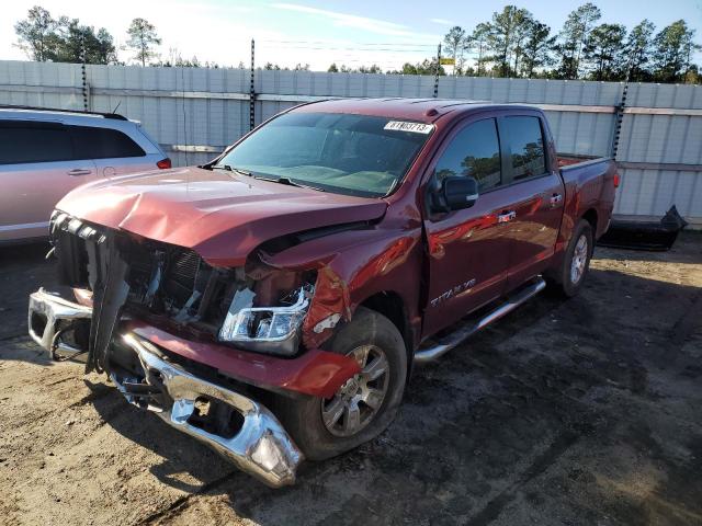 1N6AA1EK8JN526525 - 2018 NISSAN TITAN S RED photo 1