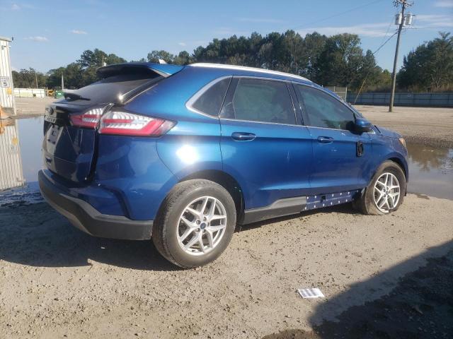 2FMPK3J91MBA46993 - 2021 FORD EDGE SEL Կապույտ լուսանկար 3