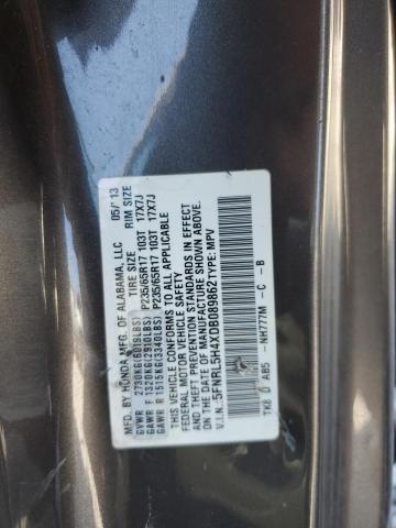 5FNRL5H4XDB089862 - 2013 HONDA ODYSSEY EX Gümüş fotoğraf 13