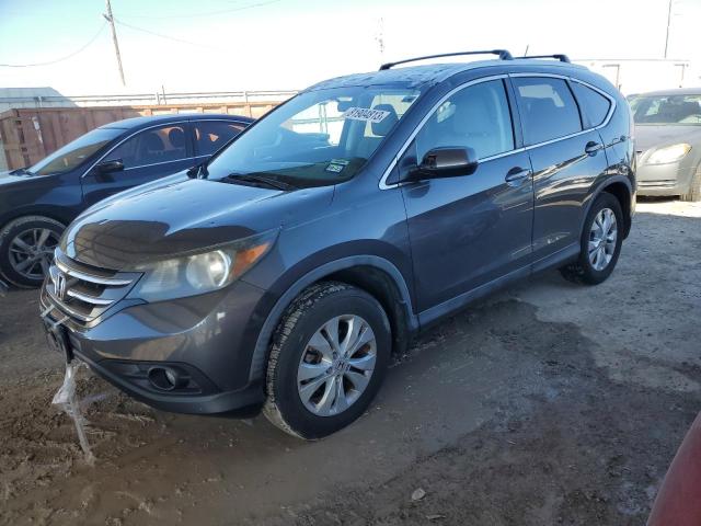 5J6RM4H77CL001969 - 2012 HONDA CR-V EXL GRAY photo 1