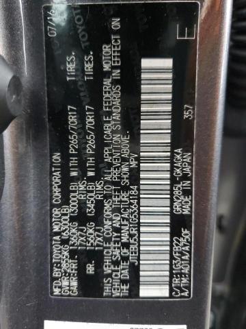 JTEBU5JR1G5364184 - 2016 TOYOTA 4RUNNER SR5/SR5 PREMIUM 石墨色 照片 14