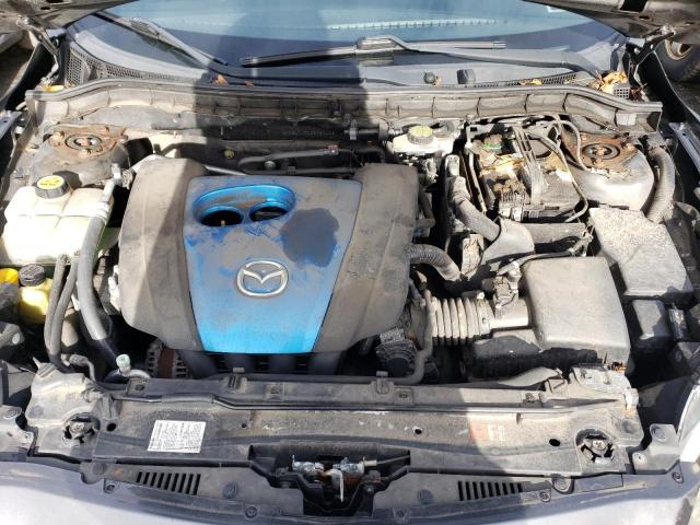 JM1BL1L71D1797423 - 2013 MAZDA 3 I GRAY photo 11