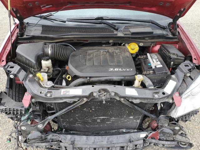 2C4RC1BG4ER394310 - 2014 CHRYSLER TOWN & COU TOURING Կարմիր լուսանկար 12