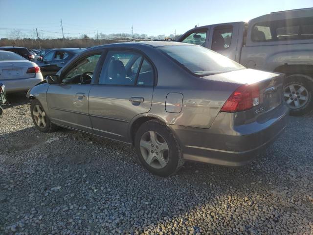 2HGES26714H632296 - 2004 HONDA CIVIC EX GRAY photo 2