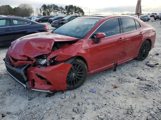 4T1K61AK4MU438799 - 2021 TOYOTA CAMRY XSE RED photo 1