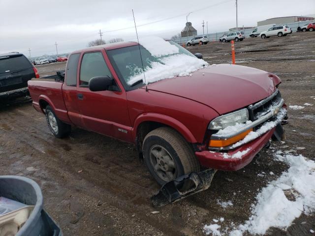 1GCDT19W328169083 - 2002 CHEVROLET S TRUCK S10 RED photo 4