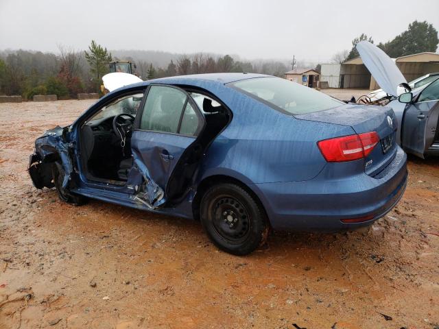 3VW2K7AJ8FM344553 - 2015 VOLKSWAGEN JETTA BASE BLUE photo 2