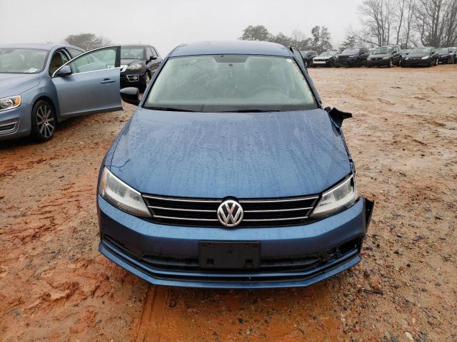 3VW2K7AJ8FM344553 - 2015 VOLKSWAGEN JETTA BASE BLUE photo 5