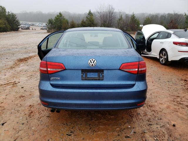 3VW2K7AJ8FM344553 - 2015 VOLKSWAGEN JETTA BASE BLUE photo 6