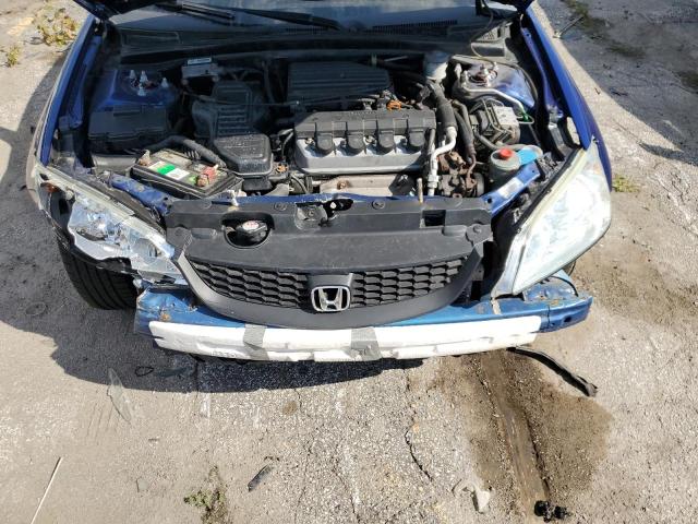 1HGEM22904L025956 - 2004 HONDA CIVIC EX BLUE photo 11