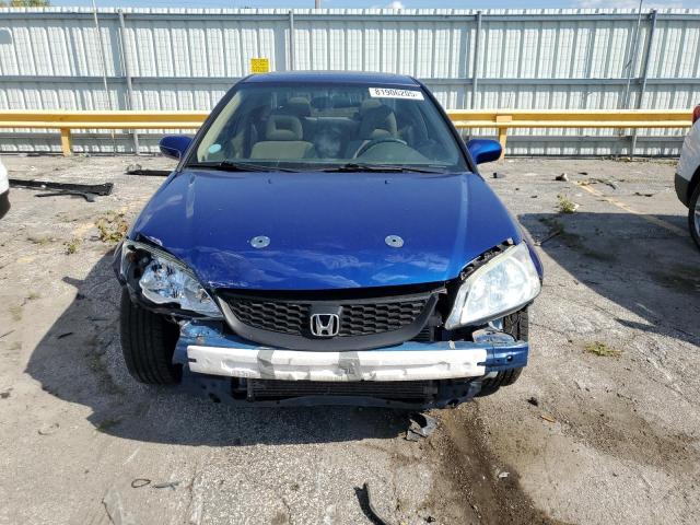 1HGEM22904L025956 - 2004 HONDA CIVIC EX BLUE photo 5