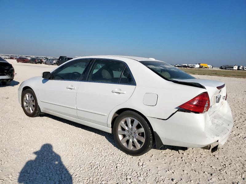 1HGCM66597A011172 - 2007 HONDA ACCORD EX WHITE photo 2