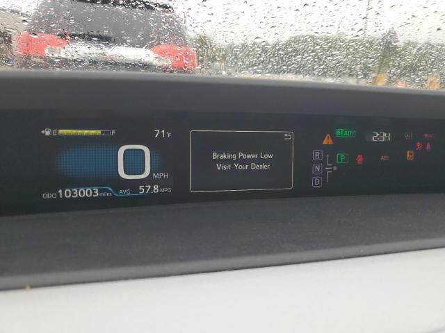 JTDKARFU0G3014574 - 2016 TOYOTA PRIUS WHITE photo 9