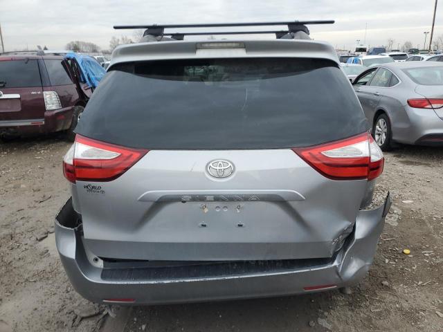 5TDYK3DC6FS543894 - 2015 TOYOTA SIENNA XLE SILVER photo 6