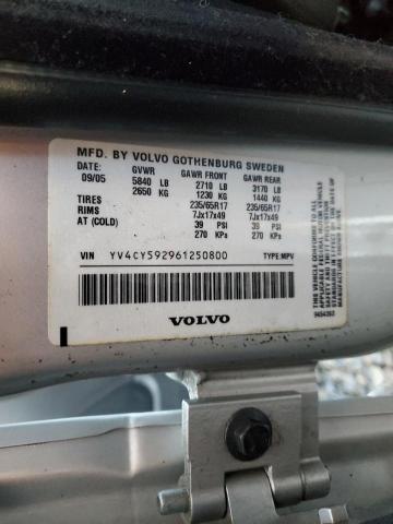 YV4CY592961250800 - 2006 VOLVO XC90 SILVER photo 12