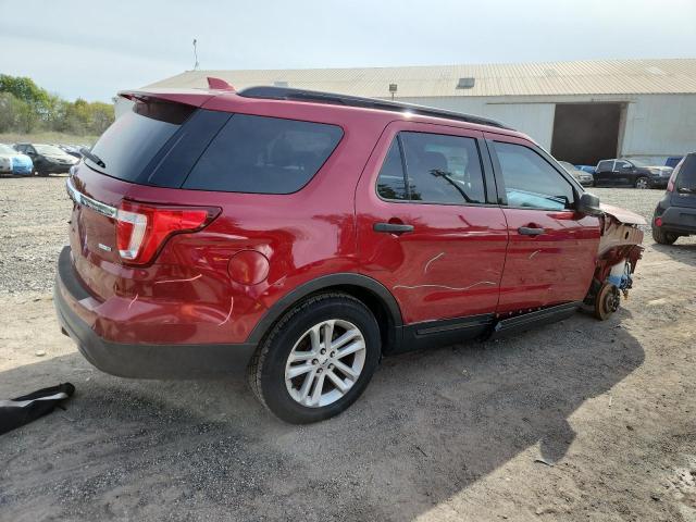 1FM5K8BH3HGA06908 - 2017 FORD EXPLORER წითელი ფოტო 3