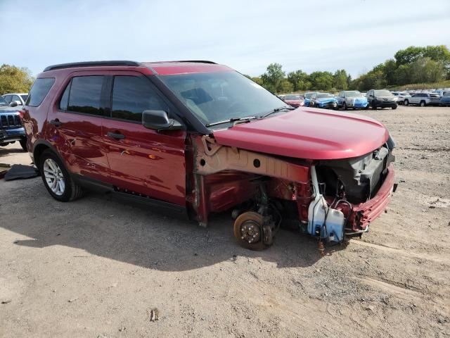 1FM5K8BH3HGA06908 - 2017 FORD EXPLORER წითელი ფოტო 4