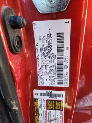 5TFRU5F12DX028789 - 2013 TOYOTA TUNDRA DOUBLE CAB SR5 RED photo 12