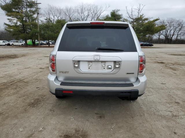 5FNYF18797B001829 - 2007 HONDA PILOT EXL SILVER photo 6