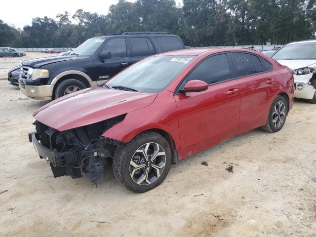 3KPF24AD1ME308045 - 2021 KIA FORTE FE RED photo 1