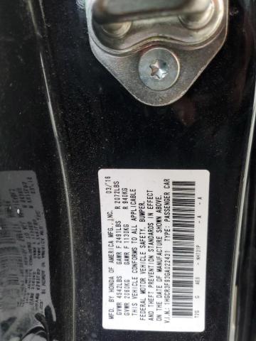 1HGCR3F93GA022431 - 2016 HONDA ACCORD TOURING BLACK photo 12